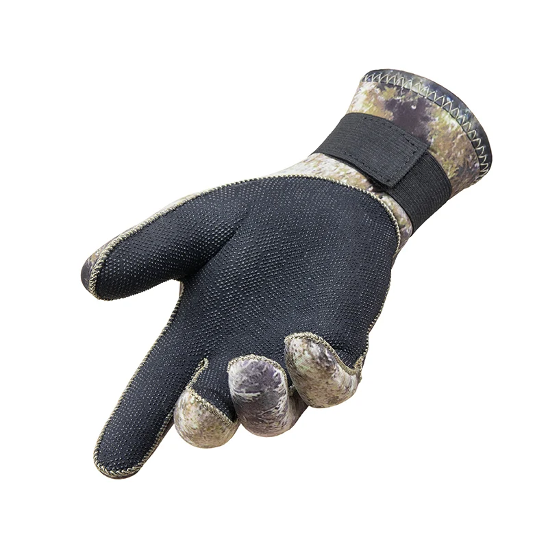 Camo Diving gloves 3mm neoprne with buckle belt spearfishing gloves for scuba diving Snorkeling fishing Water Sport Gloves