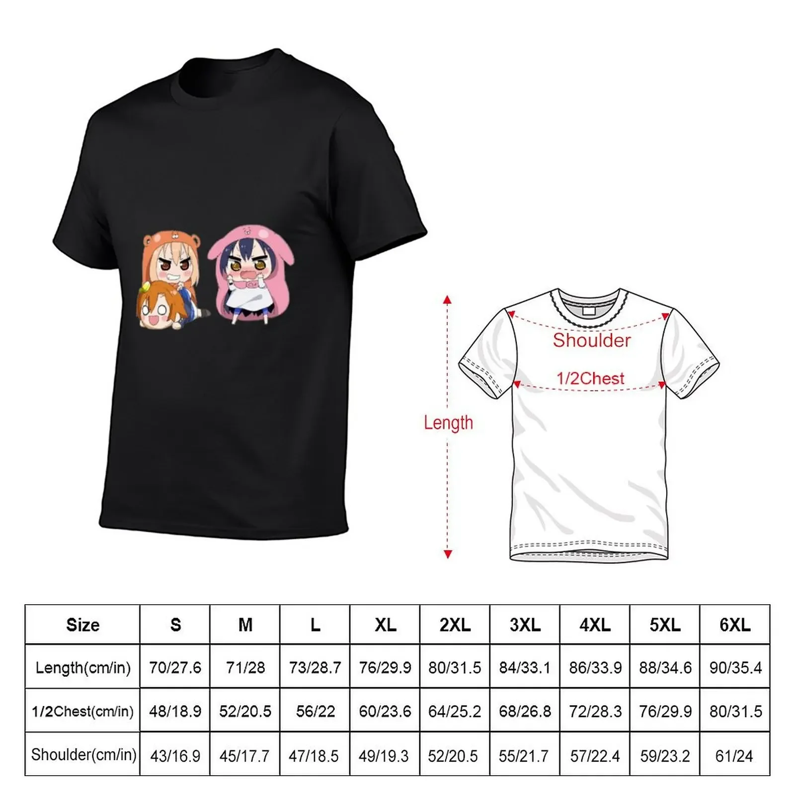 umaru chan chibi T-Shirt vintage clothes anime tshirt mens shirts graphic tee