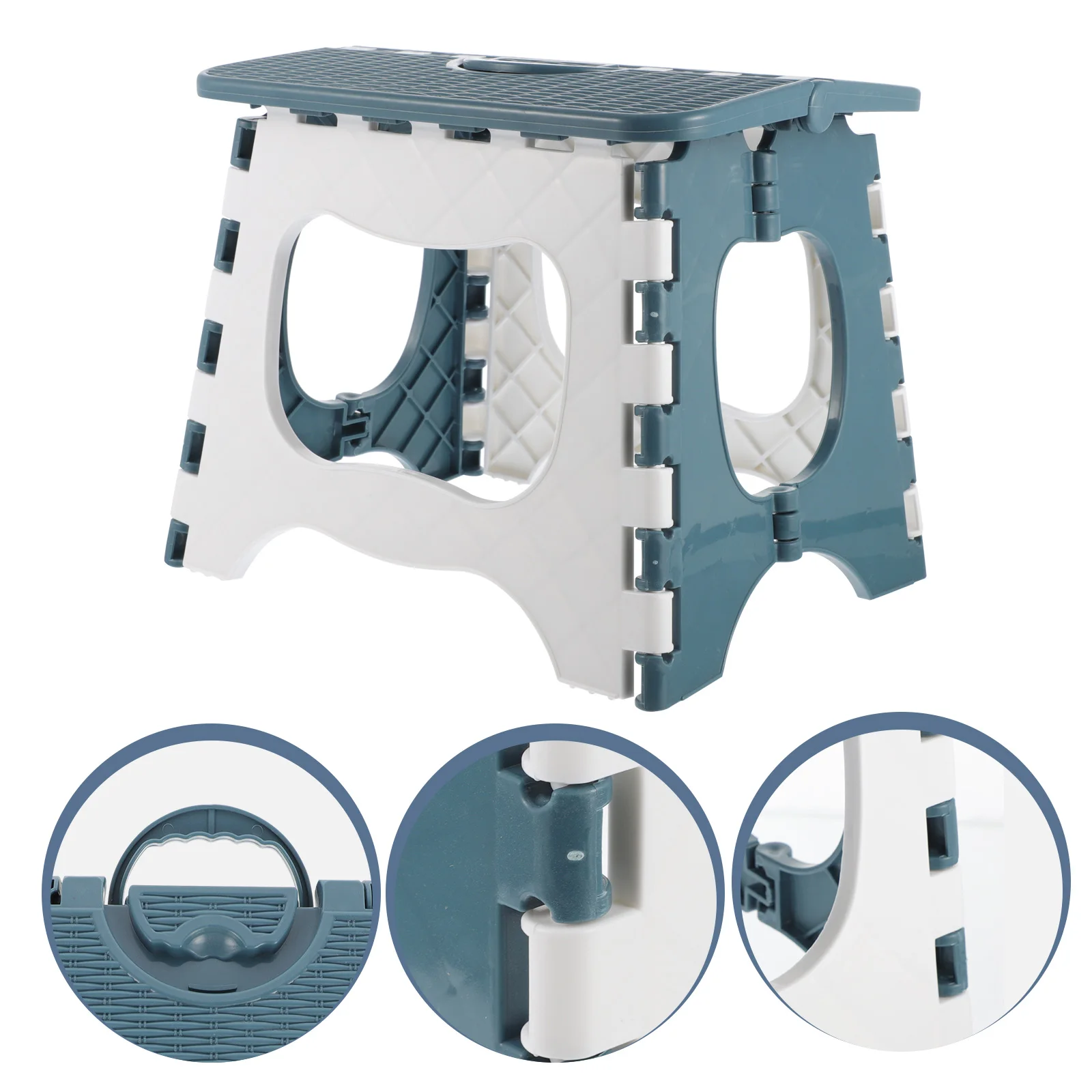 

Folding Step Stool Portable Foldable Stool Plastic Material Strong Load Kitchen Bathroom Garden Camping Fishing Stools