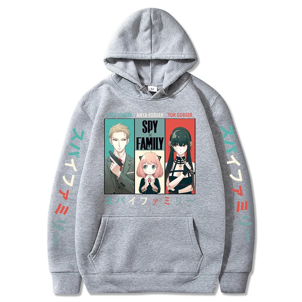 Anime Spy X Family Hoodie Anya and Bond Sweatshirt Hoody Tops Pullovers Hoodie Fleece Hoodies Casual Sweatshirt for Girls