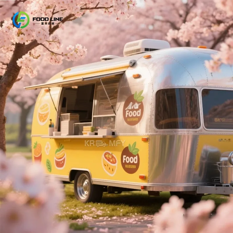 2025 CE Certified Fast Mobile Kitchen Bbq Trailer Truck Food Trailers Fully Equipped