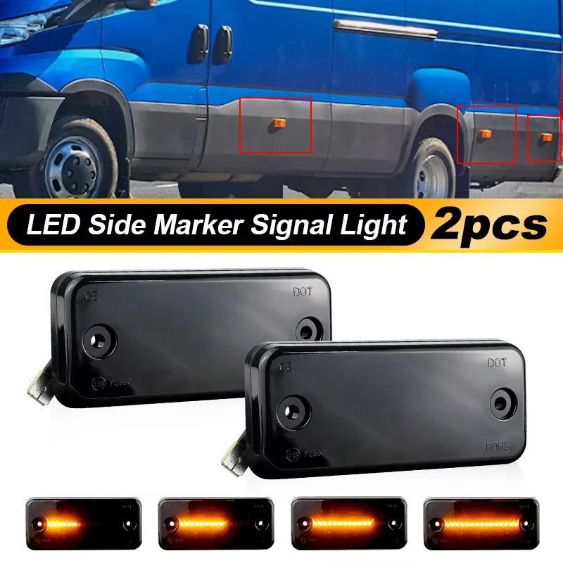 

2X для DAF 45 55 LF2001-up 65 75 85 CF 1998-2013 95 XF 1997-2006 105 XF 2005-up для DAF 85 1992-1998, динамические боковые габаритные огни