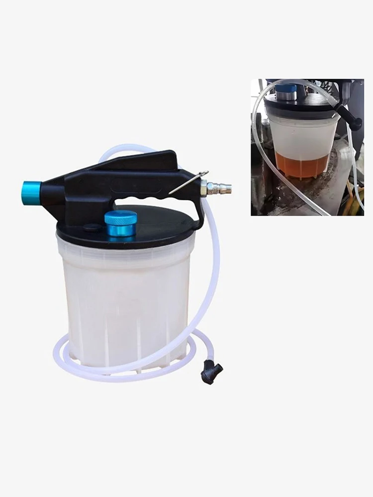 Kit de purge de frein à vide pour voiture 2L, pompe à vide pneumatique anti-explosion, décompression, outil de ravitaillement en liquide de frein 1L