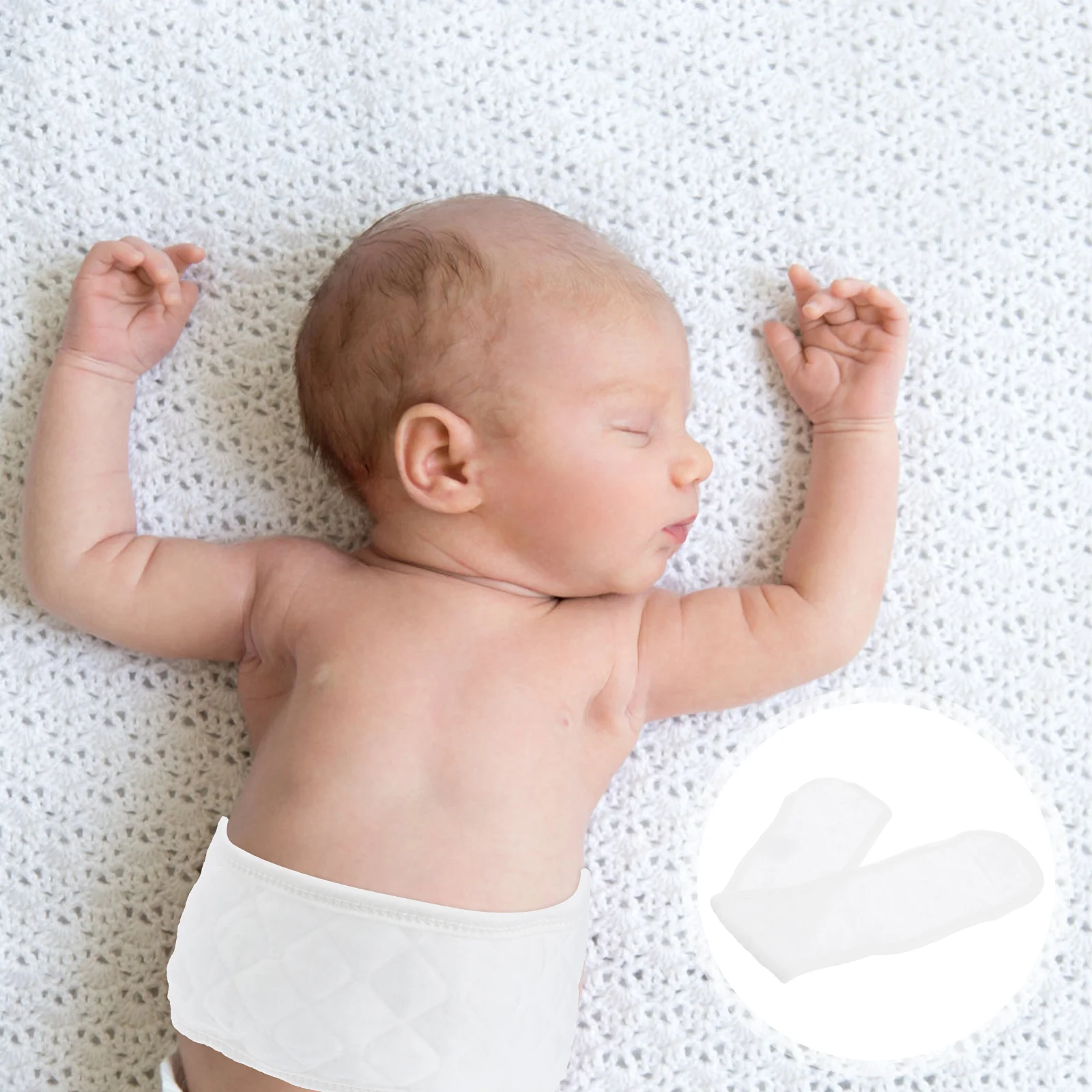 10 Pcs Newborn Umbilical Cord Baby Belly Button Band Cotton Navel Belt for Infant Wrap Truss