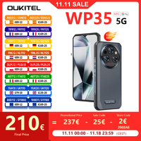 Oukitel WP35 5G Rugged Smartphone 64MP Camera11000 mAh Mobile Phone Android 14 6.6 Inch 2.4K MediaTek Dimensity 6100+24GB+256GB