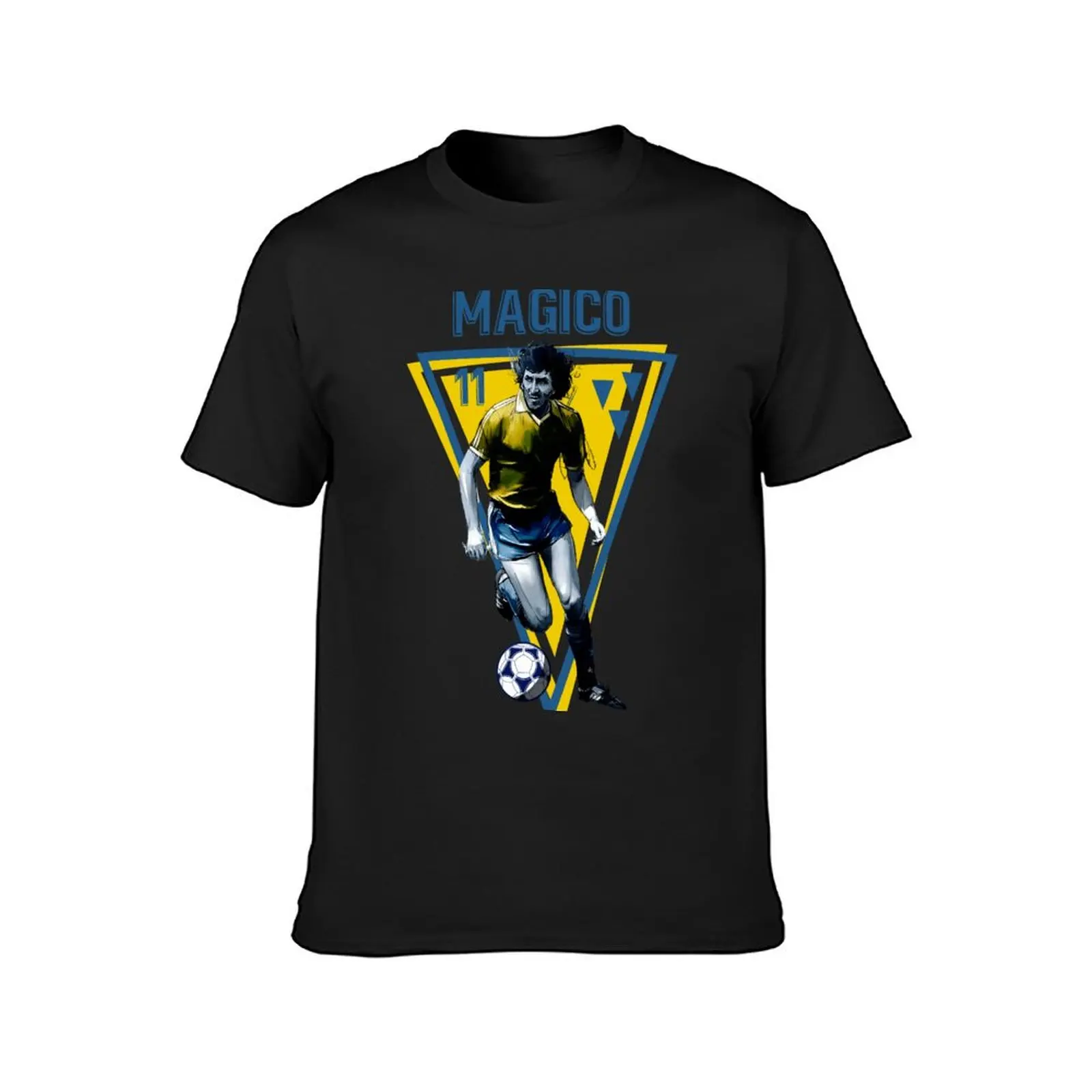 Magico Gonzalez - Yellow and Blue T-Shirt blanks sports fans tees plus size tops men workout shirt