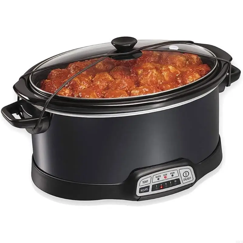 M6CB หม้อหุงช้าแบบใช้ซ้ำได้สายรัดฝาปิดยางสำหรับ Beach 6/7/8qt