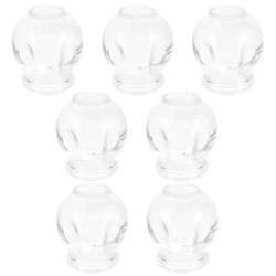 7pcs Glass Cupping Therapy Device Body Massager Gua Sha Therapy Massager Scraping Cupping Cups Massage Fire Glass Cuppings