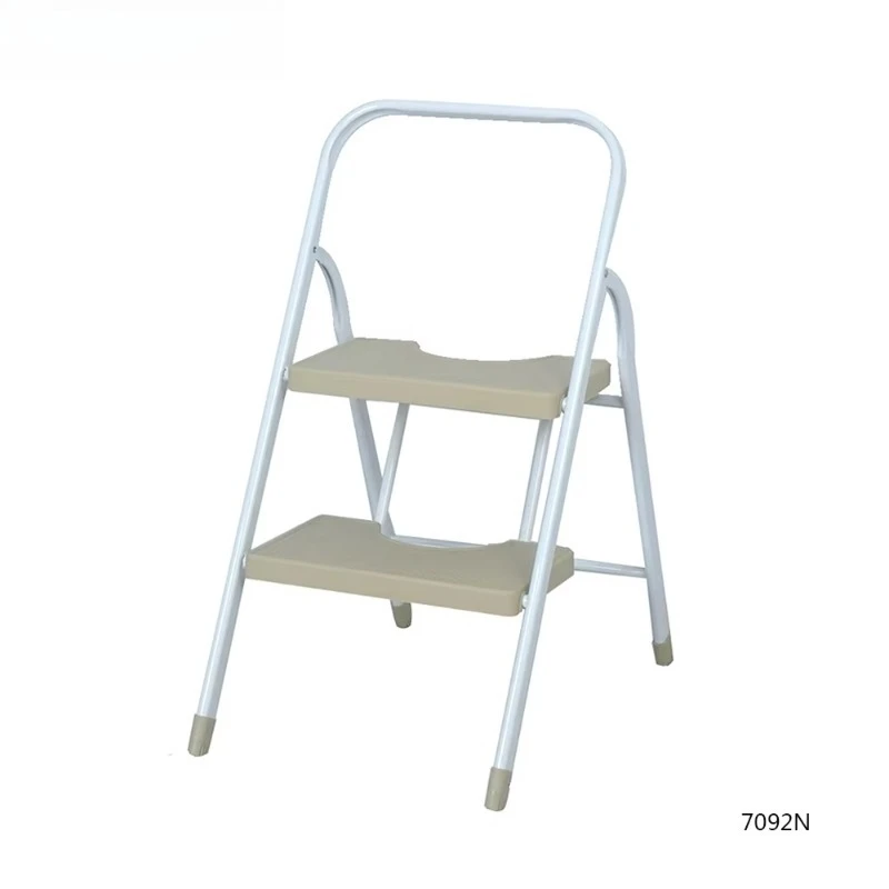 Home Warehouse Supermarket and Hotel Hot Sale Double Layer Portable and Convertible Multicolor Metal Mobile Folding Ladder