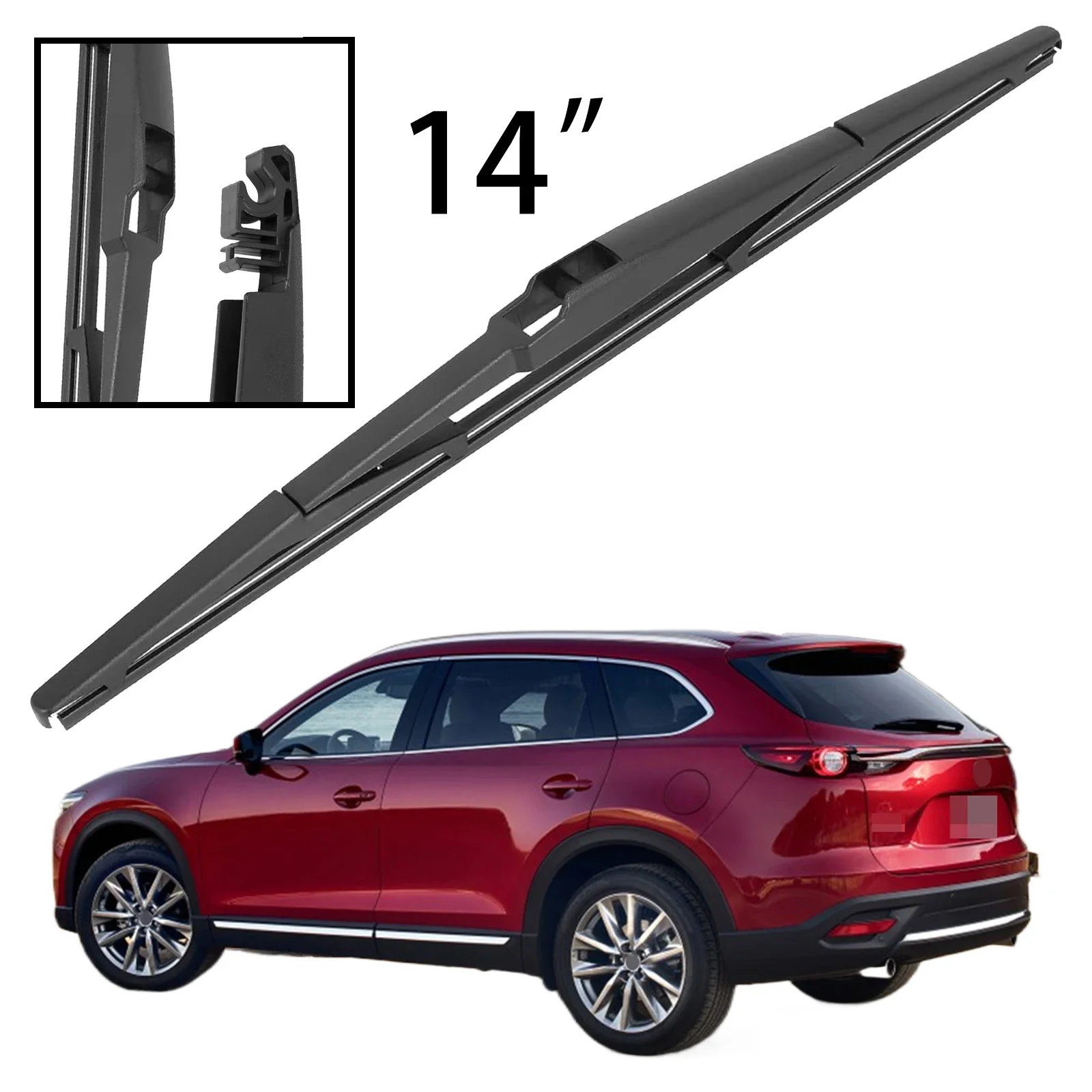 

14" Rear Windshield Windscreen Washer Wiper Blade For Mazda CX-9 CX9 MK2 2016-2023 Car Accessories Accsesories