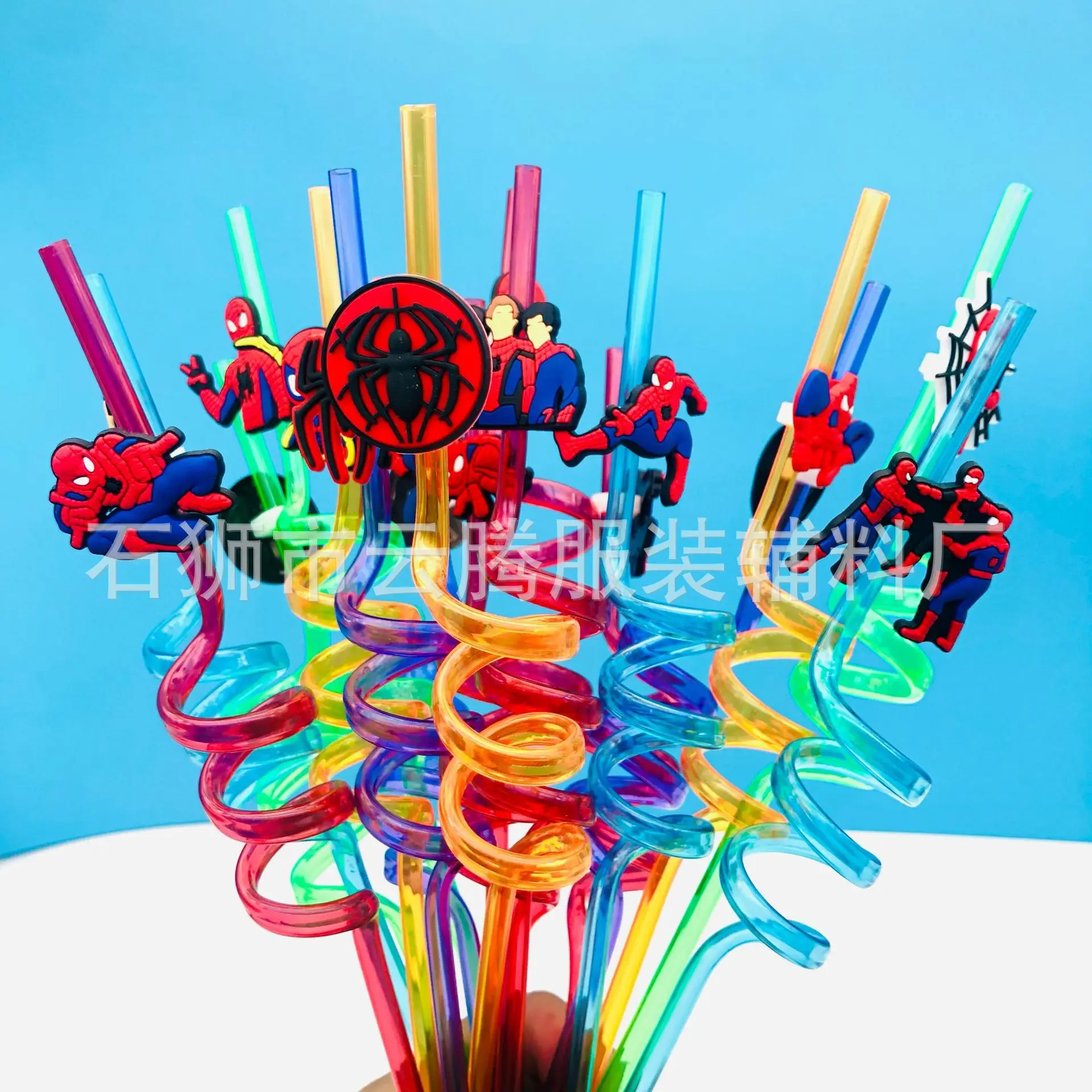 1/5/10Pcs Spiderman Theme Drinking Straws Kids Birthday Party Decorations Baby Shower Spiderman Party Supplies Birthday Gifts