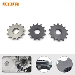 OTOM 13T 14T Front Sprocket Motorcycle Chain 520 530 Chain Wheel Dirt Bike Enduro For ZONGSHEN NC450 Engine KAYO T6 BSE ZS194MM