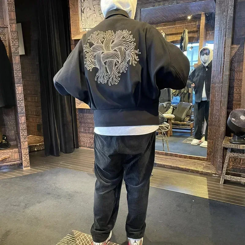 

New 25AW Autumn Christopher Nemeth Men's Back Knot Pattern Wool Woolen Jacket Women's Coat