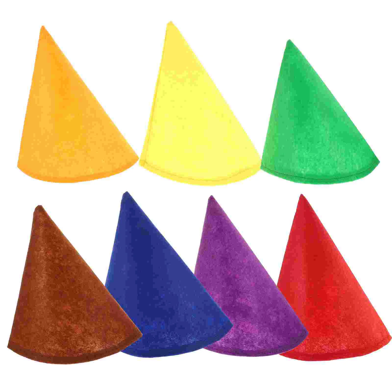 7 Pcs Fairy Party Hat Man Christmas Hats Felt Cloth Gnome Cosplay Dwarf Costume