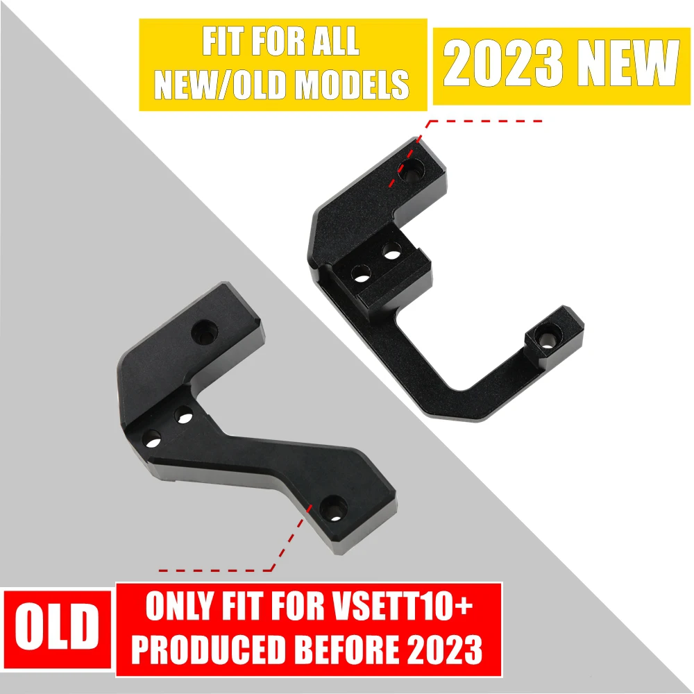 New/Old Directional Steering Damper Bracket for VSETT 10+ Electric Scooter Spare Parts Carbon Fiber Motorcycle Steering Dampers view 3