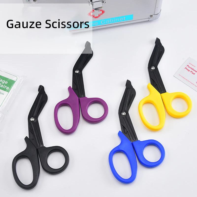 EDC Mini Scissors for Paramedic Medical Rescue Trauma Gauze IFAK Emergency First Aid Shear Nurse Utility Scissor Outdoor Camping