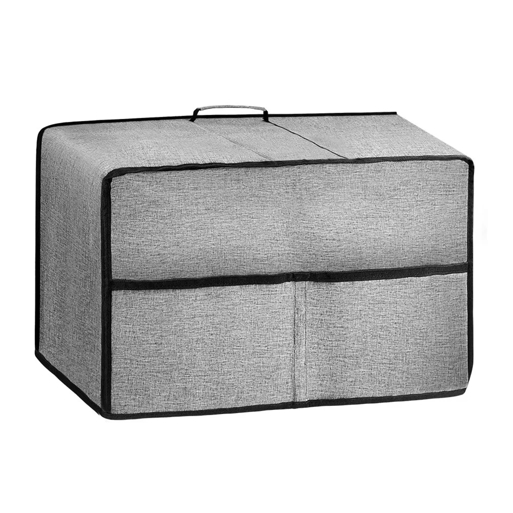 

Dust Resistant For Microwave Cloth Cover in Attractive Gray Color With Additional Storage For Convenience And Ease Of Use