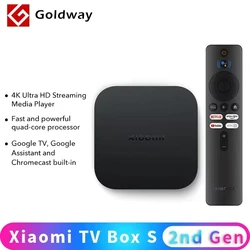 Оригинальная ТВ-приставка Xiaomi Mi TV Box S 2-го поколения 4K Android TV Ultra HD 2G 8G WIFI Google Cast Netflix телеприставка 4 медиаплеер