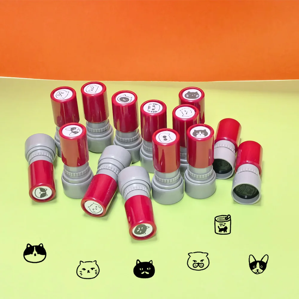 Cat Pattern Stamp Black Cat Animal Stamp for Inspiring and Encouraging Teaching Classroom Active Activities Teacher Stamp