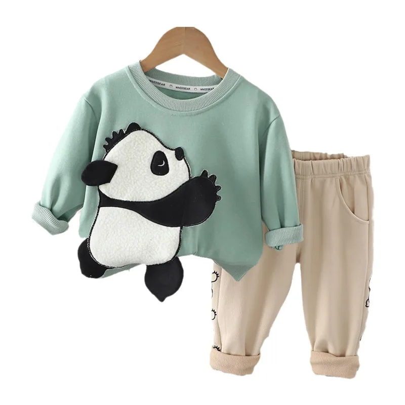 

New Spring Autumn Baby Girl Clothes Children Casual T-Shirt Pants 2Pcs/Sets Toddler Costume Kids Boys Clothing Infant Tracksuits