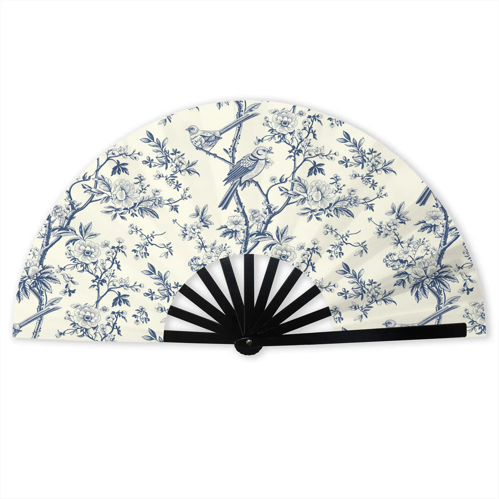 Vintage Toile De Jouy Vector Image Portable Pocket Fan Travel  Folding Fan Chinese Dance Cooling Handheld Fans