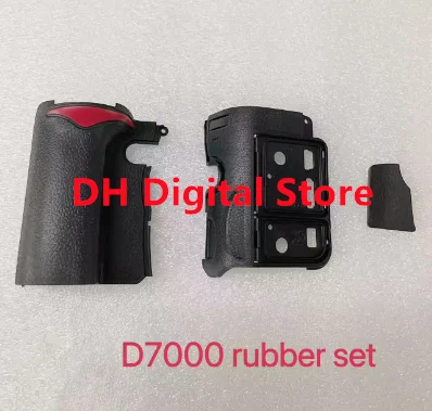 New Three Piece Set for Nikon D7000 Handheld Side Shell Thumb Rubber Cocer Camera Repair Accessories