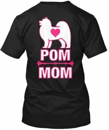 Pomeranian Mom Apparel - Pom Tee T-Shirt Made in the USA Size S to 5XL