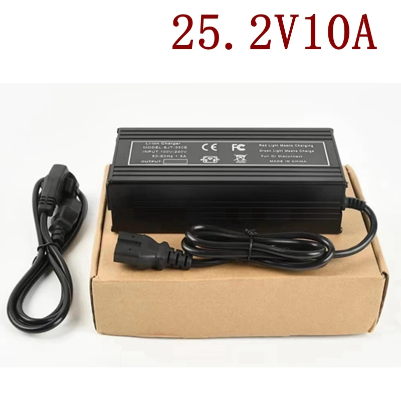 Chargeur de batterie pour outil au lithium, 25.2V, 10A, 21.6V, 22.2V, 24V, 6S