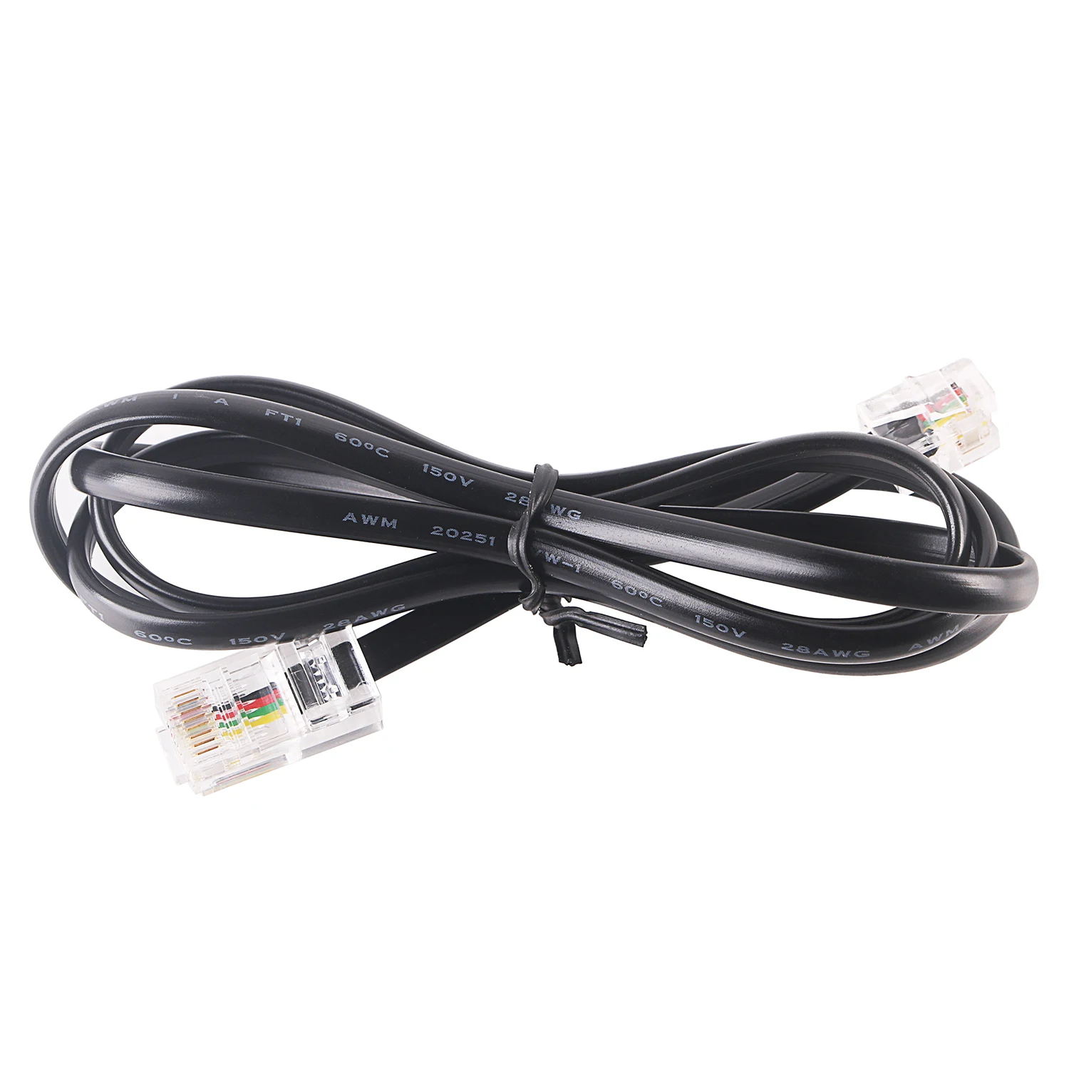 RJ11 To RJ45 Adapter Data Cable Telephone Male to Male M-M Modular Data Cord Handset Voice Extension Telephone Data Cable