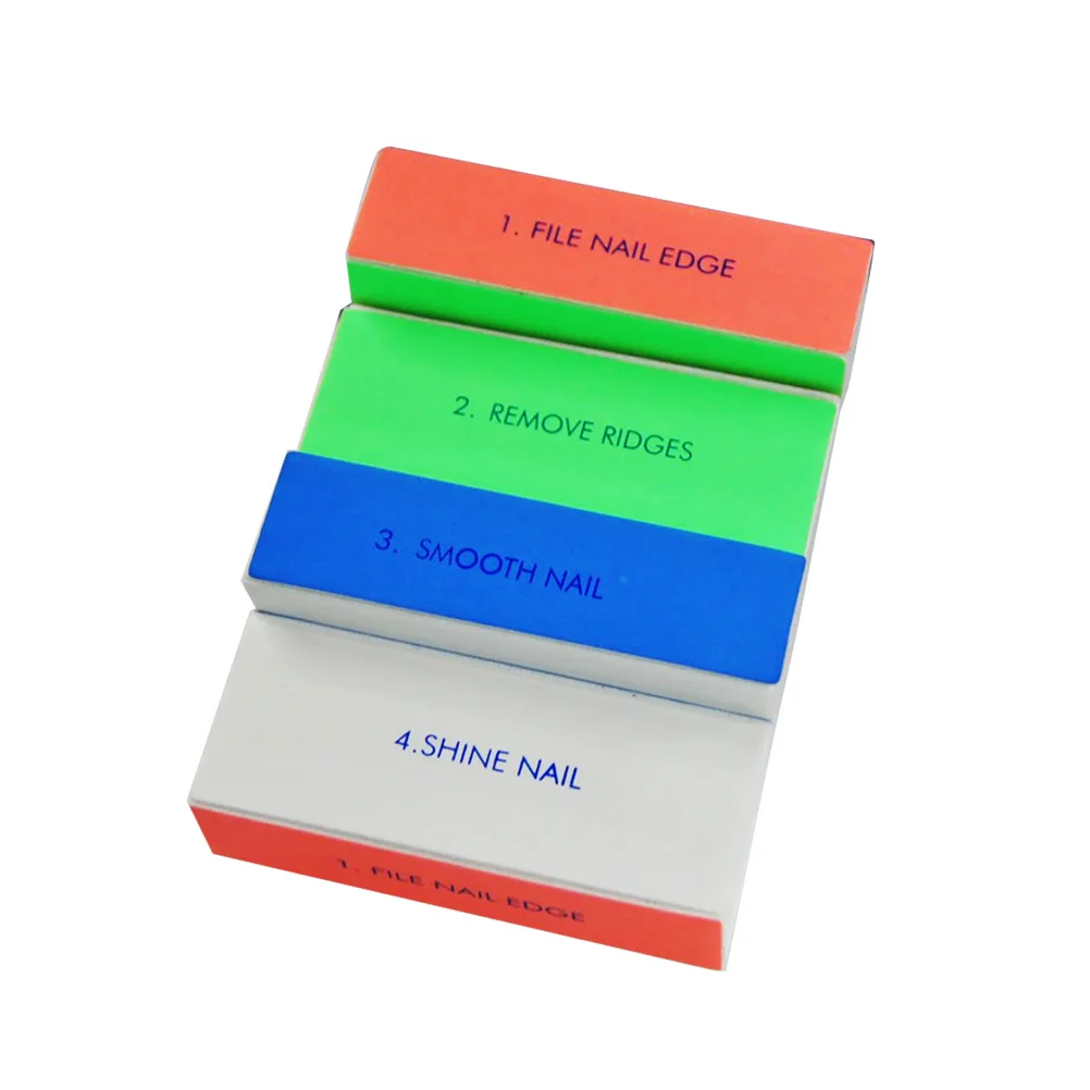 12 قطعة مسمار الرملي الإسفنج التلميع كتل ملف مجموعة مزيل الجلد الميت وصلات لإطالة الأظافر مانيكير باديكير أدوات البولندية #5