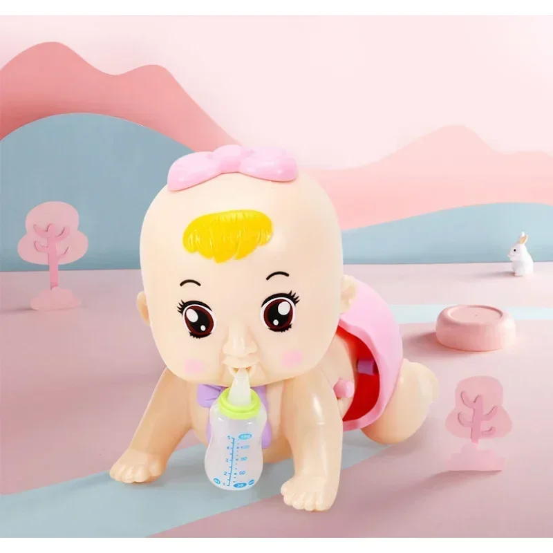 Juguete musical eléctrico para bebés. Muñeca inteligente con voz, ayuda a los niños pequeños a aprender a gatear, excelente juguete educativo para la primera infancia.
