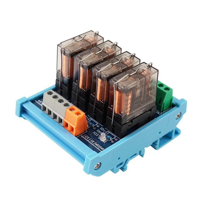 

4 Channel Single Open Relays DC24V Hongfa Relay Module 16A Electromagnetic Relay