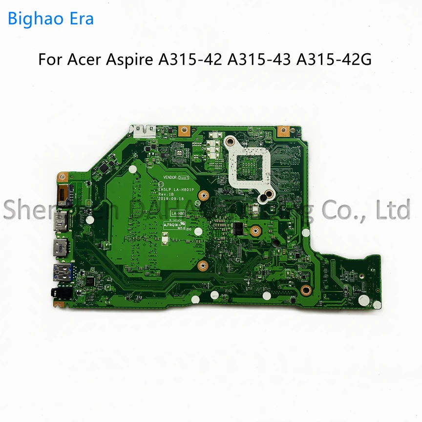 EH5LP LA-H801P Para Acer Aspire A315-42 A515-43 A315-42G A515-43G Laptop Motherboard Com CPU AMD 300 R3-3200 R5-3500 R7-3700 UMA