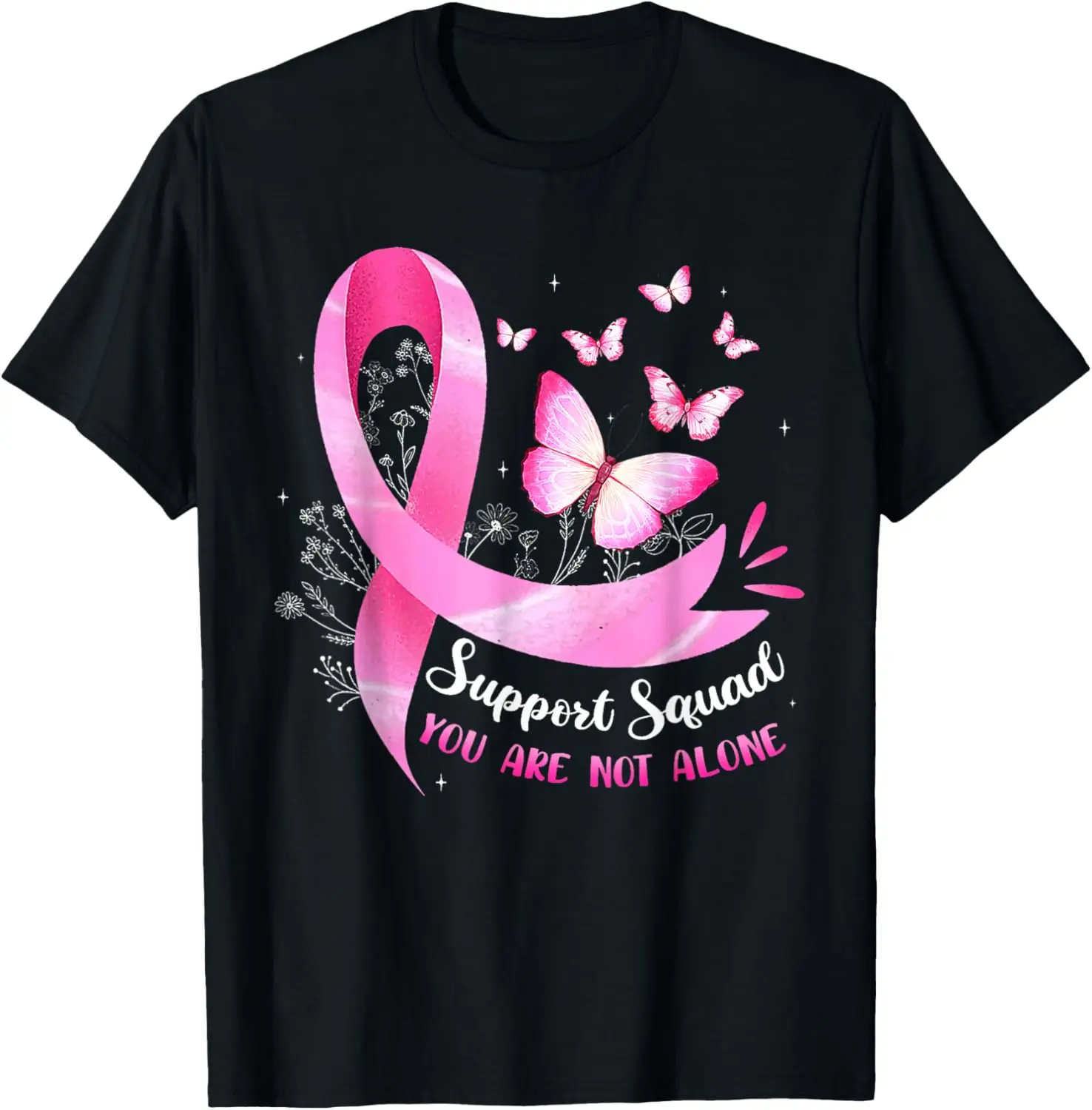 

Support Squad Breast Cancer Awareness Pink RibbonT-Shirt