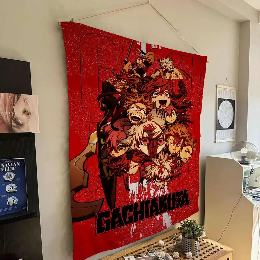 Japanischer Supernatural Combat Anime G-Gachiakuta Hängender böhmischer Wandteppich Hängende Tarot-Hippie-Wandteppiche Wohnheim Japanischer Wandteppich