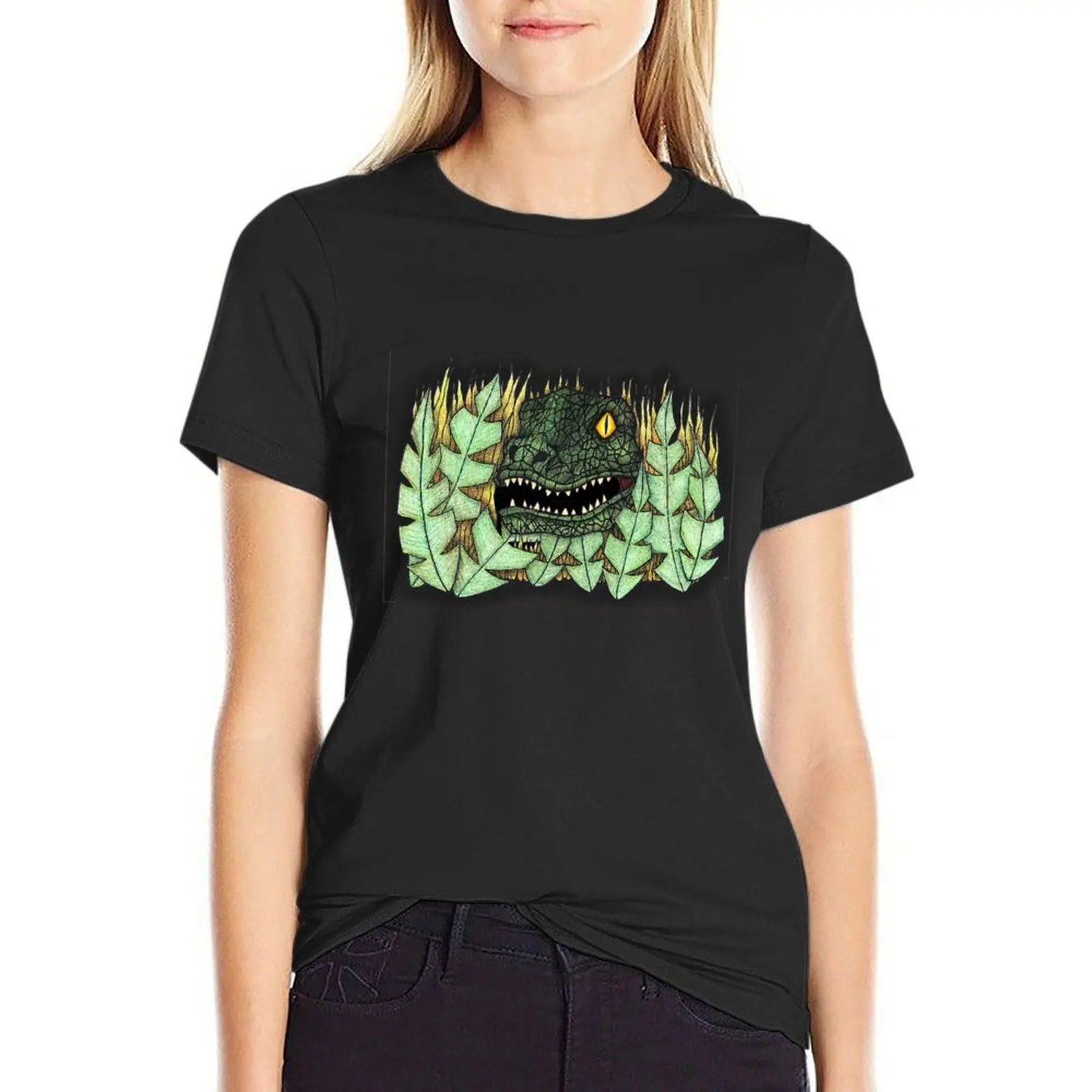 

Don't Go Into The Long Grass! T-Shirt funnys quick-drying Female clothing customs design your own Women's tops