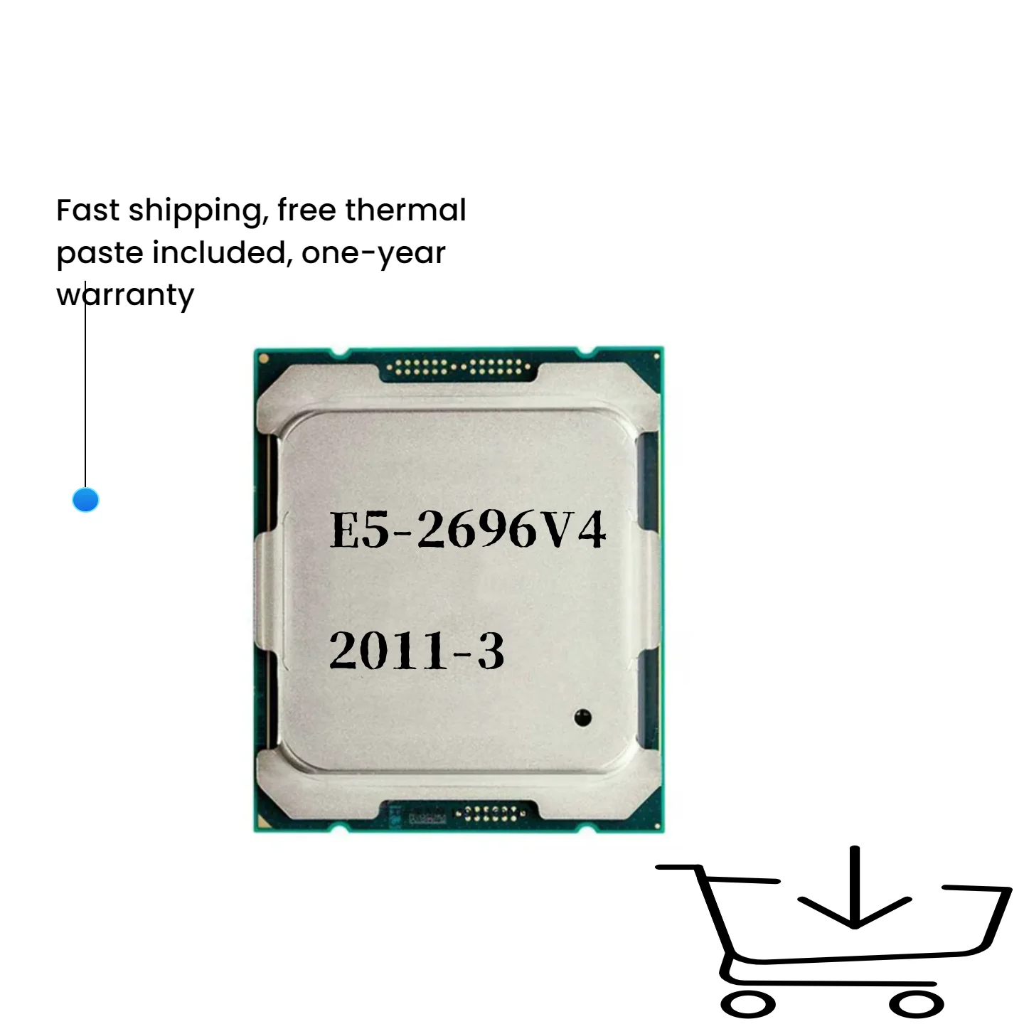 

Xeon CPU E5-2696V4 SR2J0 2.20GHz 22-Cores 44 threads 55M LGA2011-3 E5-2696 V4 processor E5 2696V4 E5 2696 V4