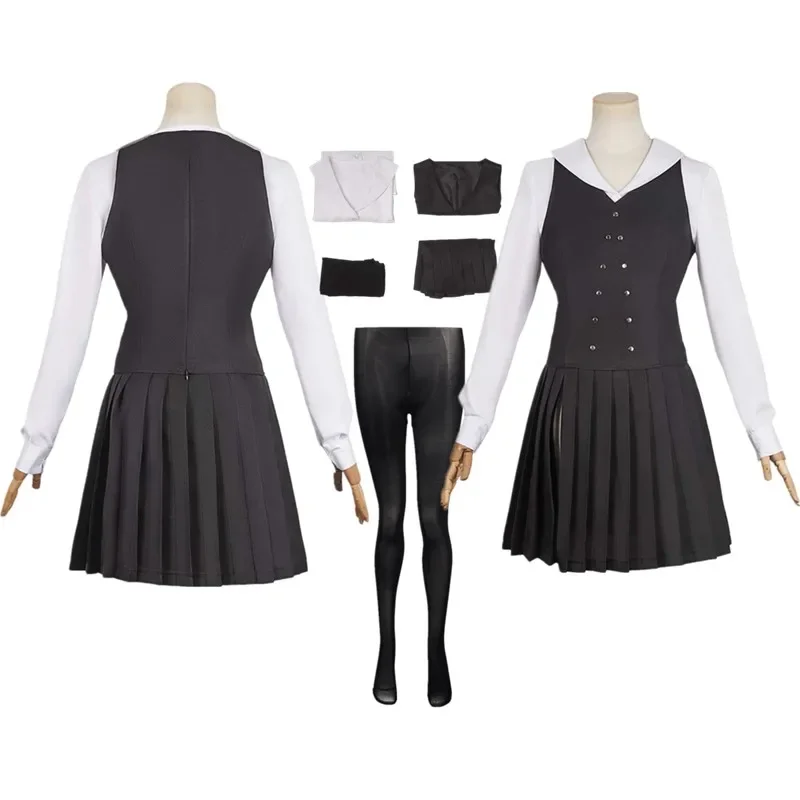 

FC6Elphaba Cosplay Wicked Disguise Costume Adult Women Fantasia Uniform Shirt Skirt Vest Outfits Halloween Carnival Party S@FC8！