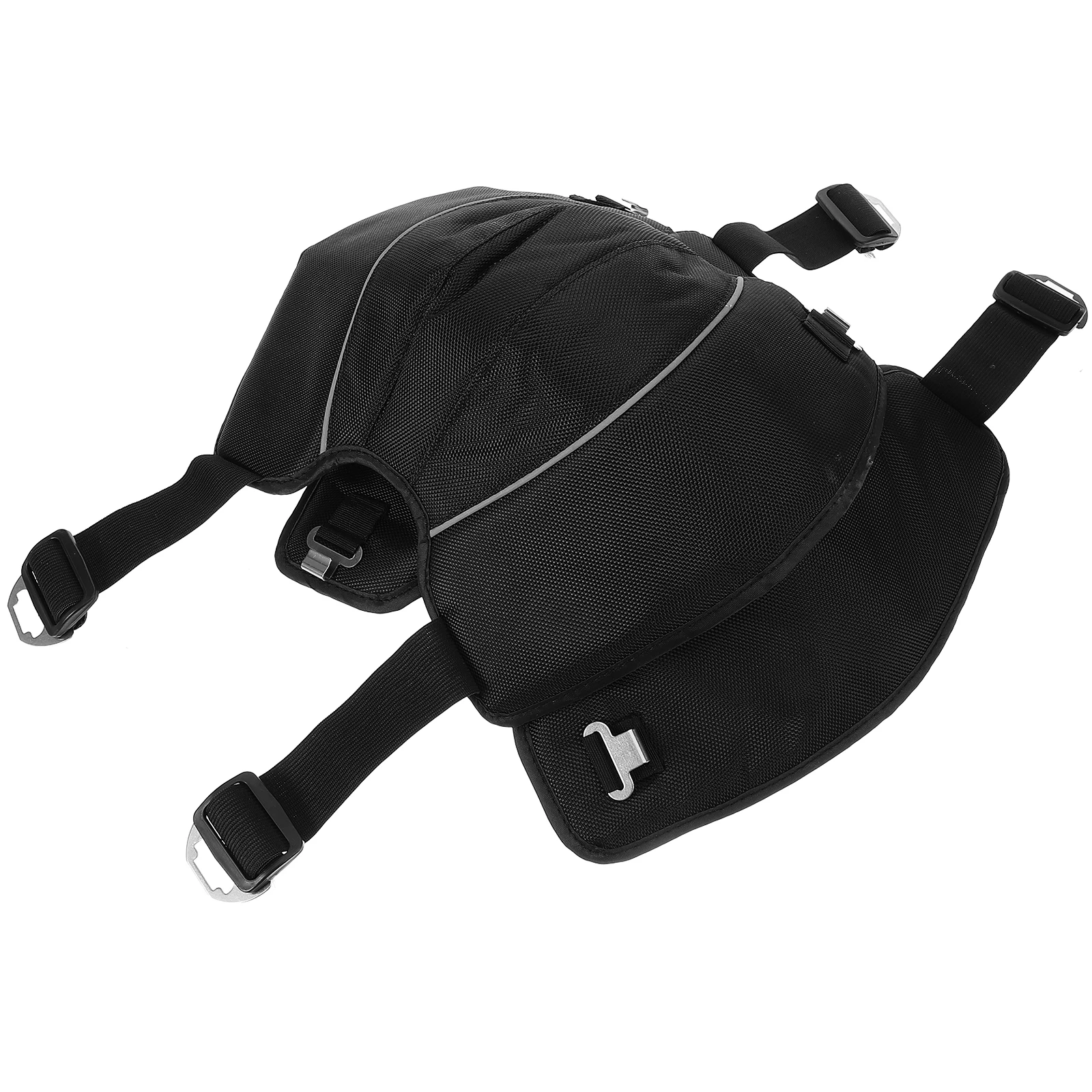 

2Pcs Windproof Motorcycle Knee Pads Oxford Fabric Adjustable Strap Comfortable Protective Gear for Riding Cycling Outdoor Sports