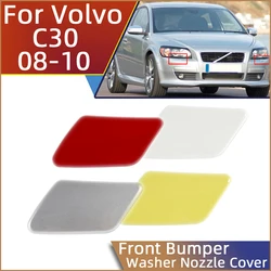 Front Bumper Headlight Washer Nozzle Jet Cover Cap For Volvo C30 2008 2009 2010 30655933/30655934 Headlamp Cleaner Spray Lid