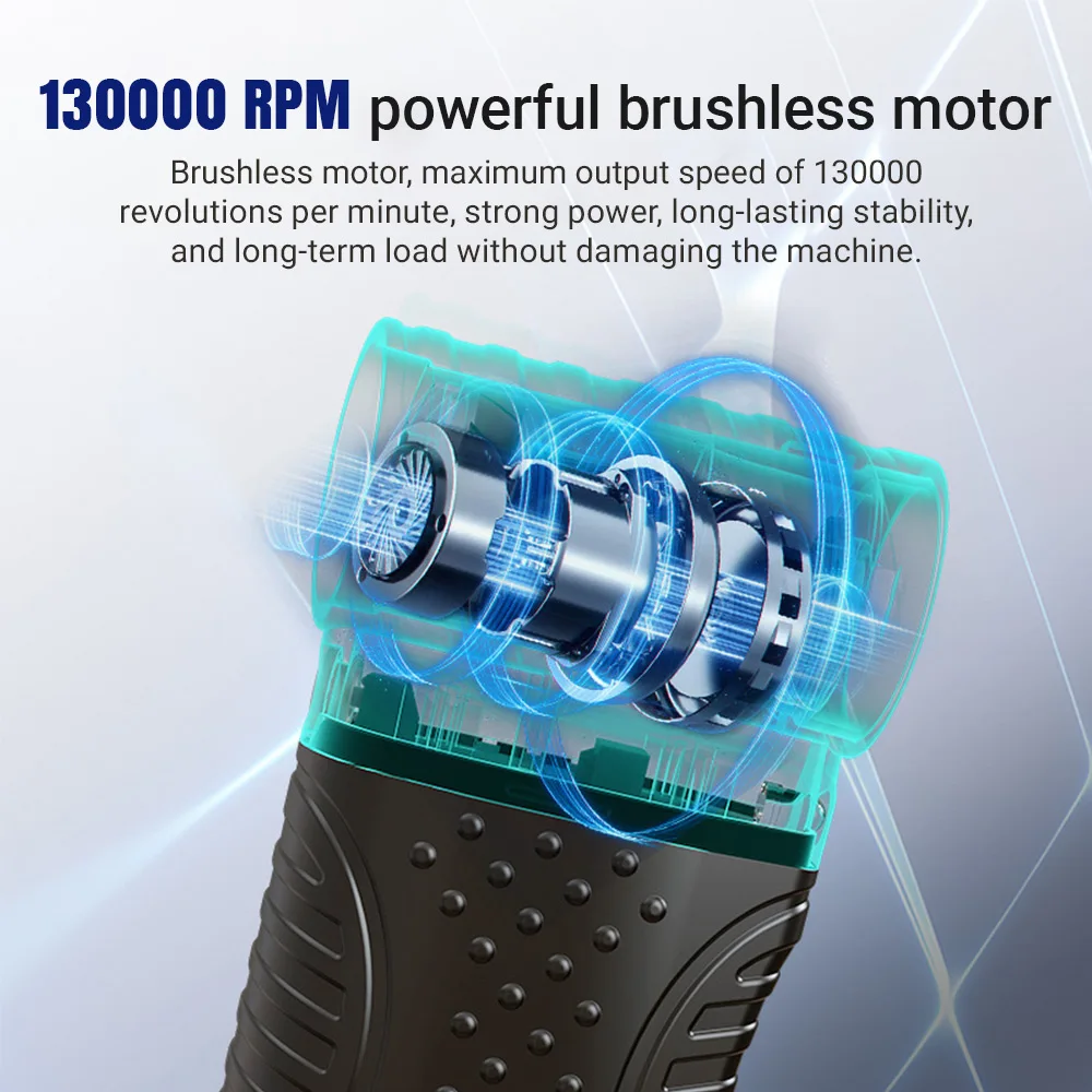 New 130000 RPM Electric Air Blower Turbo Jet Fan Brushless Motor High-Speed Turbo Violent Fan Rechargeable Powerful Dust Blower