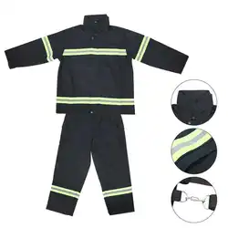 Fire Equipment Flame Retardant Fireproof Heatproof Firemen Protective Clothing Reflective Coat Trousers Fire Resistant Clothes