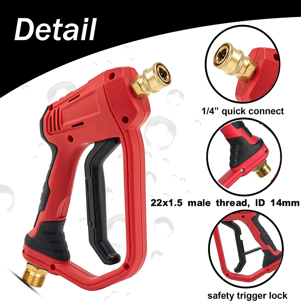 Car Washer Water Gun Cleaning Foam Generator Snow Foam Lance 1/4\