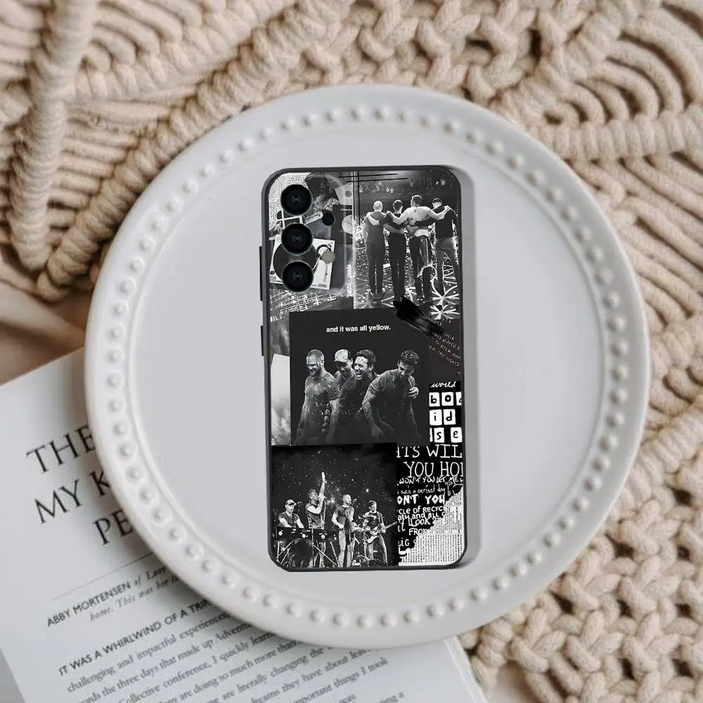 Band C-Coldplay Phone Case For Samsung Galaxy A20,A21s,A22,A31,A32,A52,A53,A72,73,A80,Note,J,S Soft Black Cover