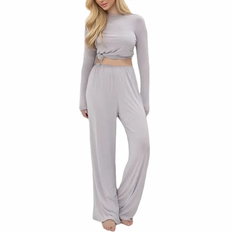 

Pijama Feminino, новый женский пижамный комплект в спортивном стиле, комфортная одежда для сна с длинными рукавами из модала, одежда для сна для отдыха, верхняя одежда, костюм