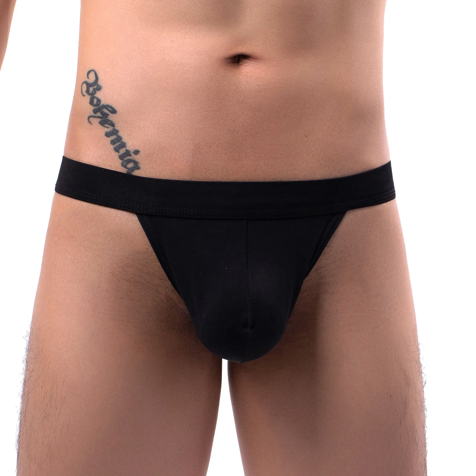 

Men's Swimsuit Sexy Thongs Comfortable Bulge Pouch T Back G String Bikini U Convex Swimwear Breathable Panties Men Beachwear