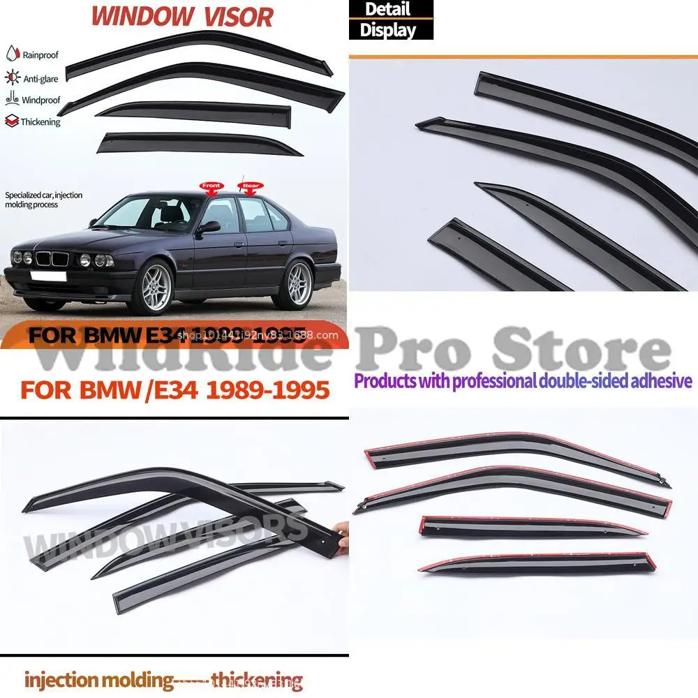 

1 set For BMW E34 Rain Window Visor for BMW 5 Series E34 1989-1995