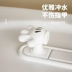 ディズニー-かわいいヤシの形をしたトイレプレスのアーティファクト,創造的な漫画のハンドル,多機能のゴミ箱,化粧キー,創造的,多機能,ミニ