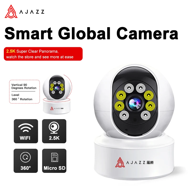 

Мини-камера видеонаблюдения AJAZZ ASY110W с поддержкой Wi-Fi, 4 МП