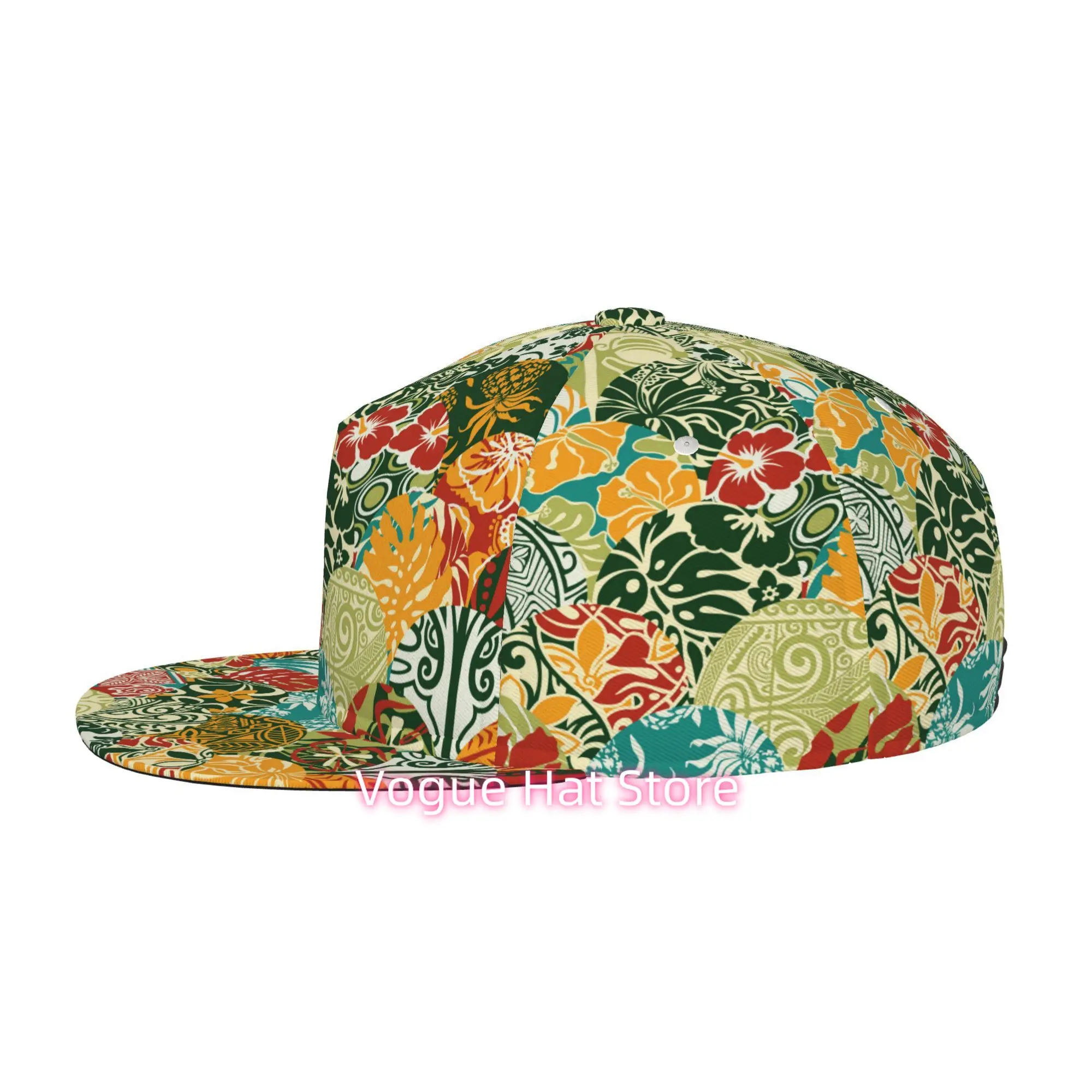 Tropical Hawaiian style pattern Baseball Cap - Stylish Flared Design - Appropriate for All Genders - A Must-Have for Travel